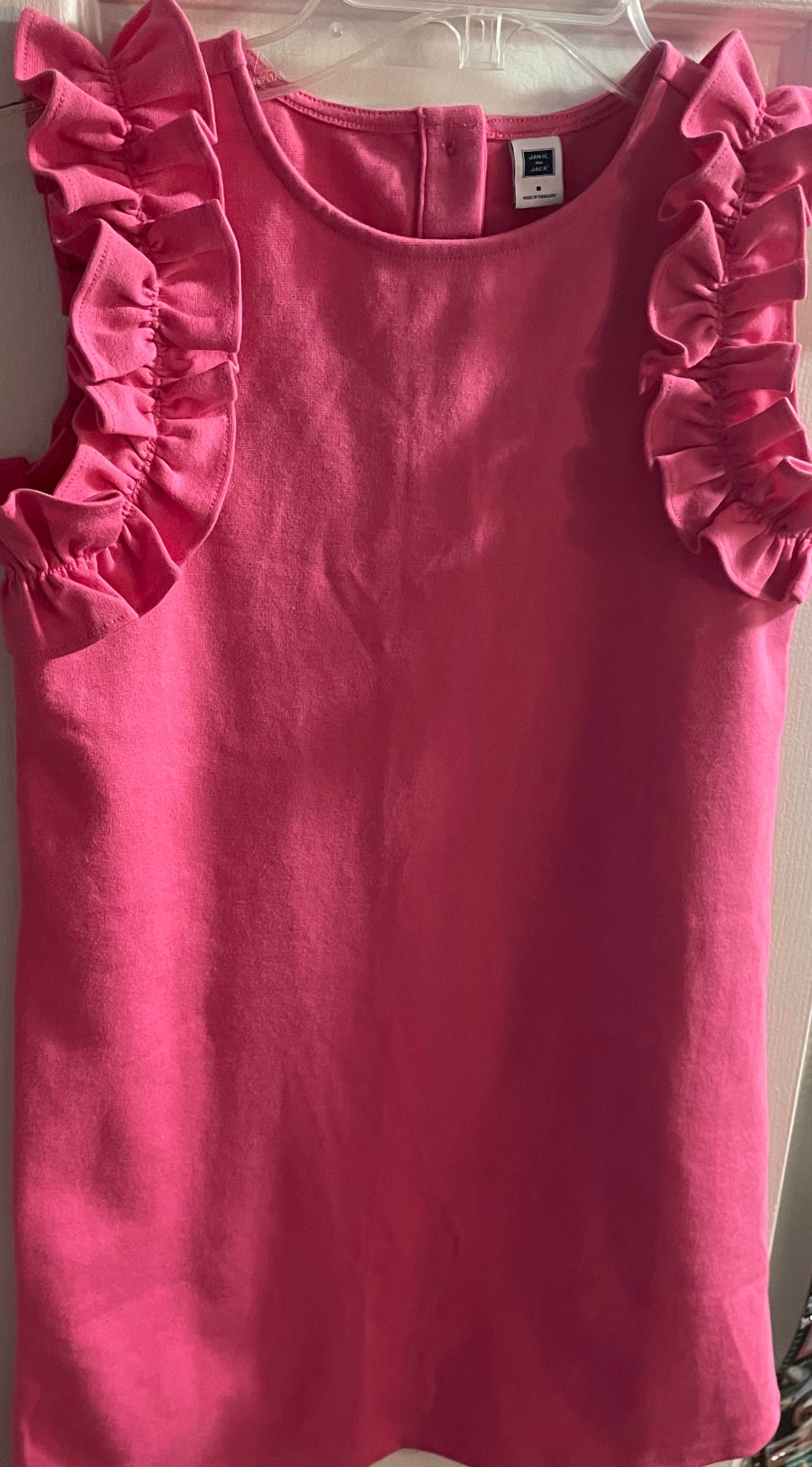 8 Girls Dress, Hot Pink Cotton