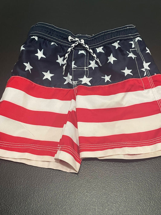 3T Boys Swim Trunks, American Flag
