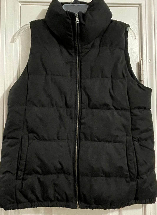 L Mens Puffer Vest, Black