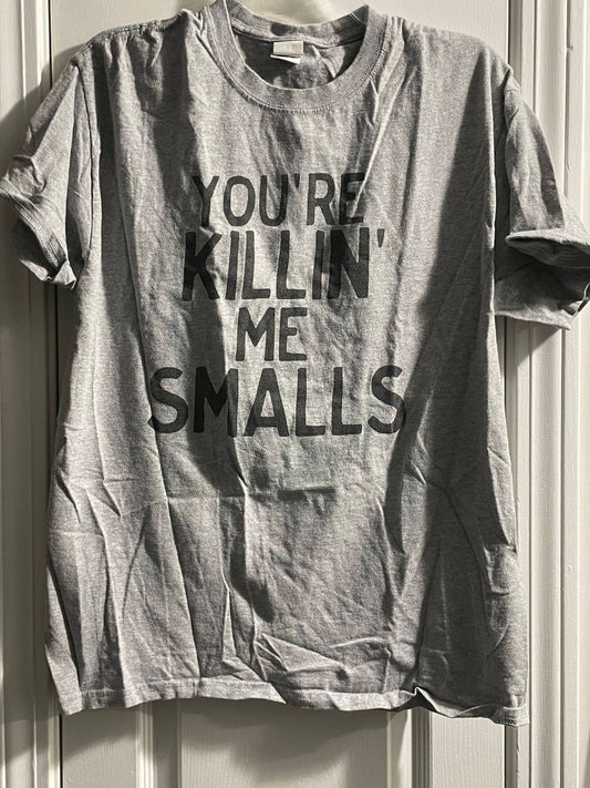 L Adult T-Shirt, Grey, The Sandlot