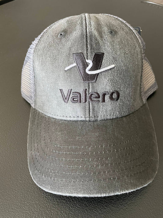 Adult One Size Trucker Hat, Charcoal Valero