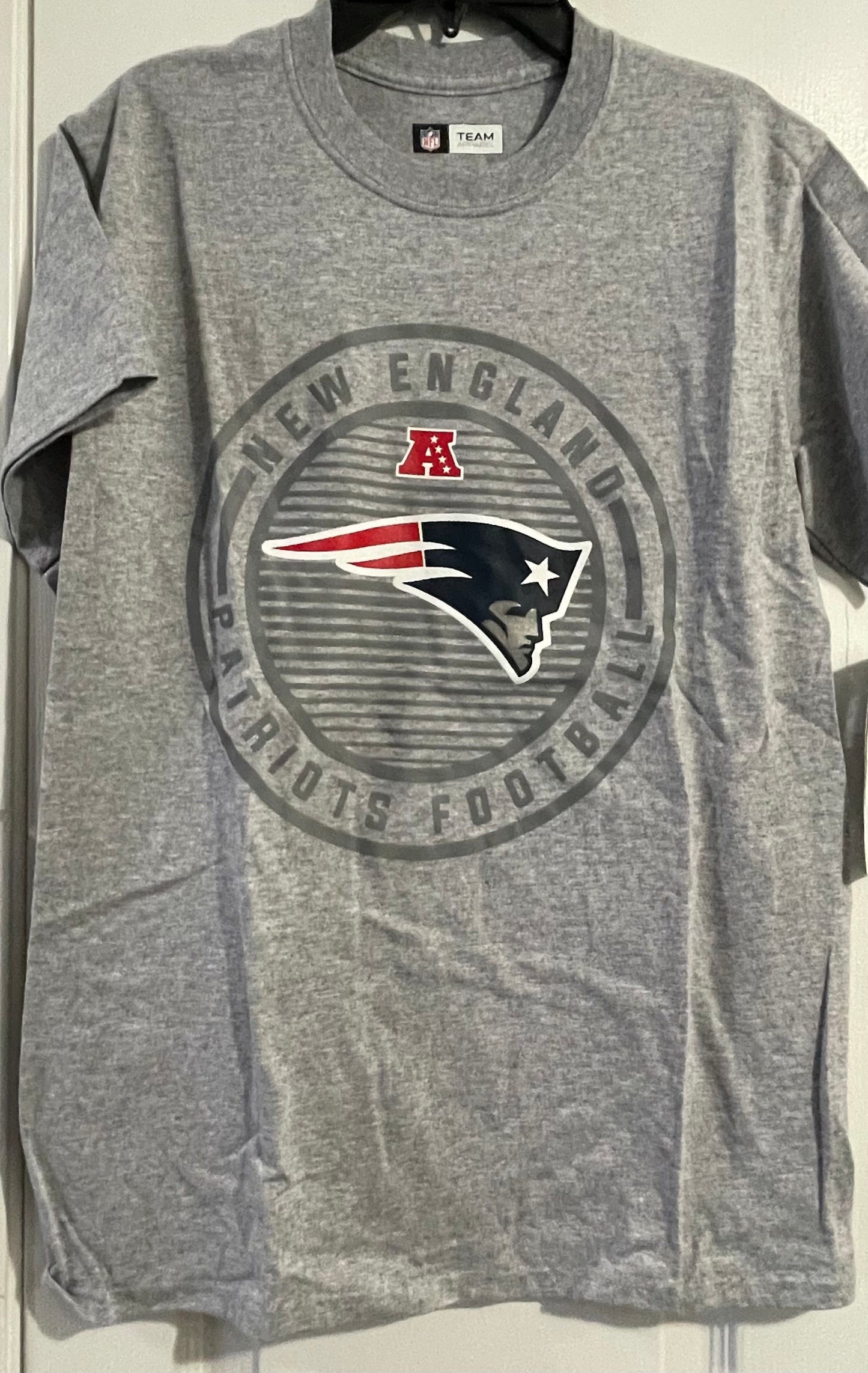 S Mens T-Shirt, Grey, Patriots