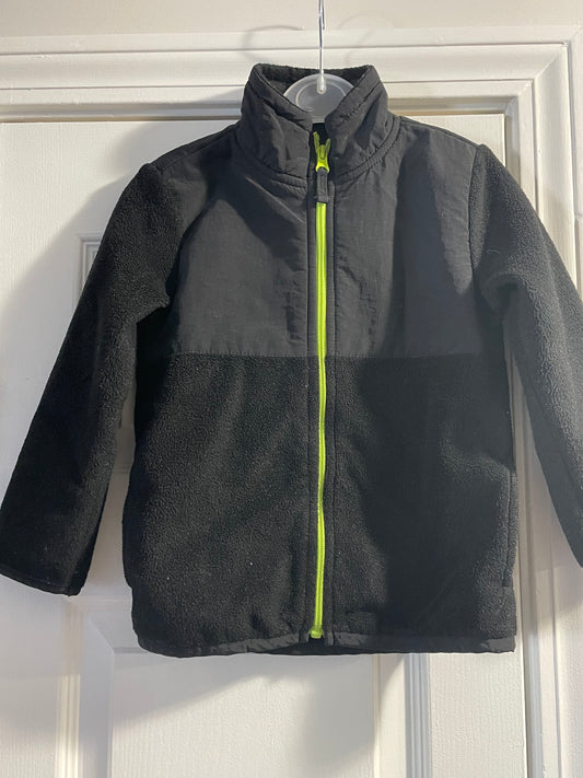 4T Boys Fleece Jacket, Black