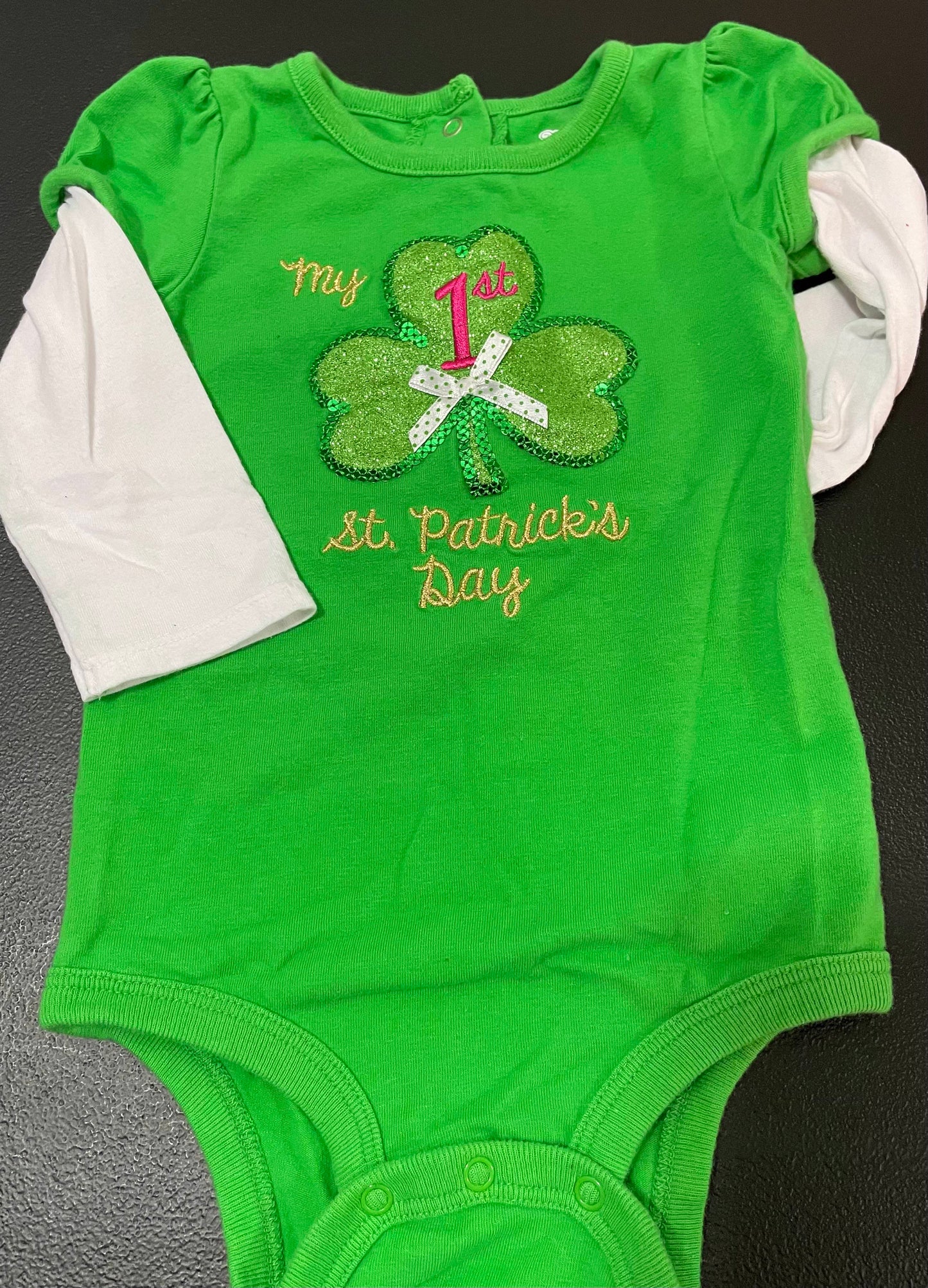 6-9 Months Girls Onesie, 1st St Patrick’s Day