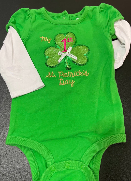 6-9 Months Girls Onesie, 1st St Patrick’s Day