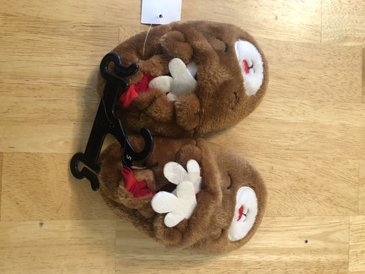 Toddler 5, Slippers — Reindeer,