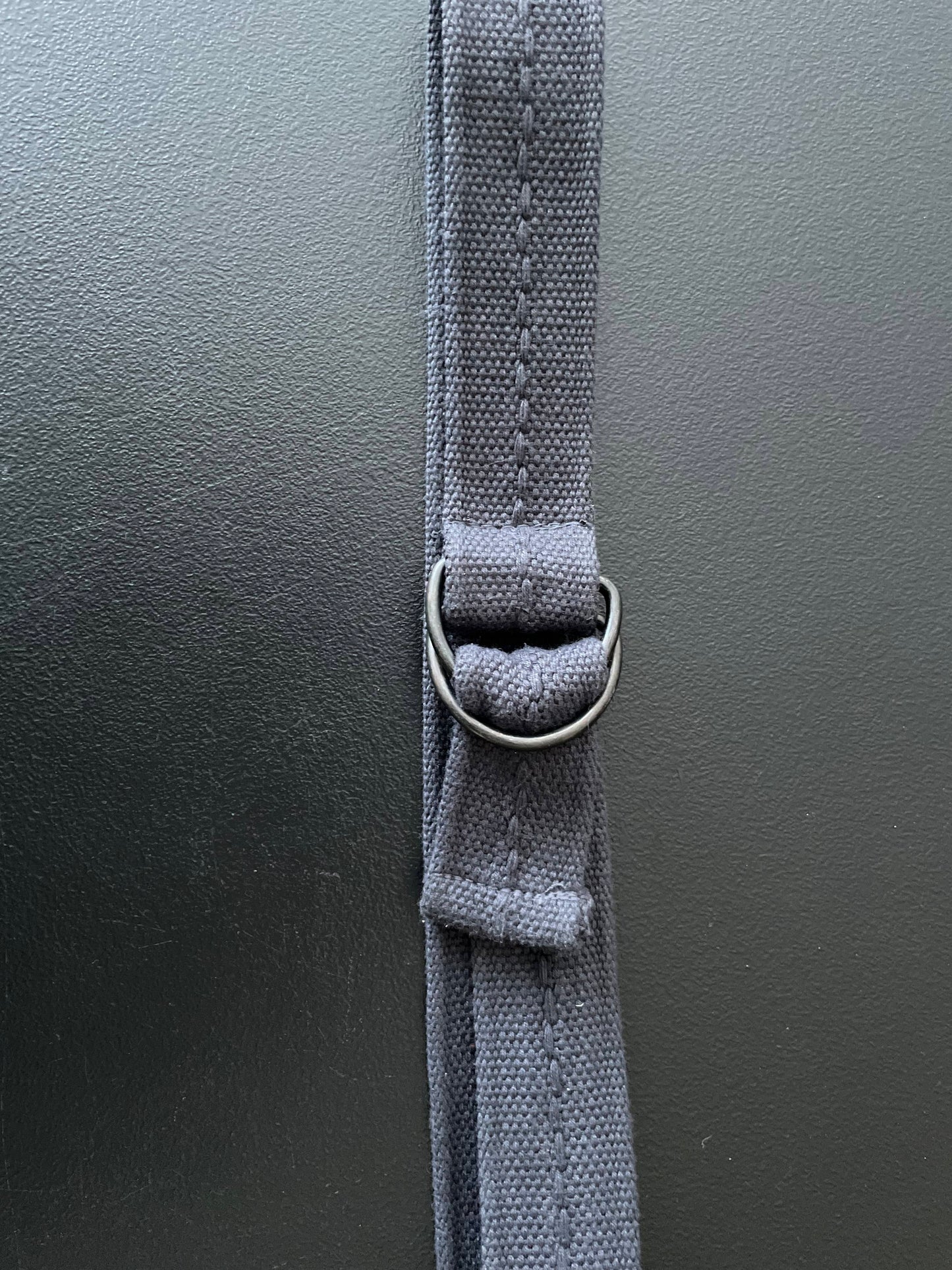 S Womens Belt, Gray Canvas