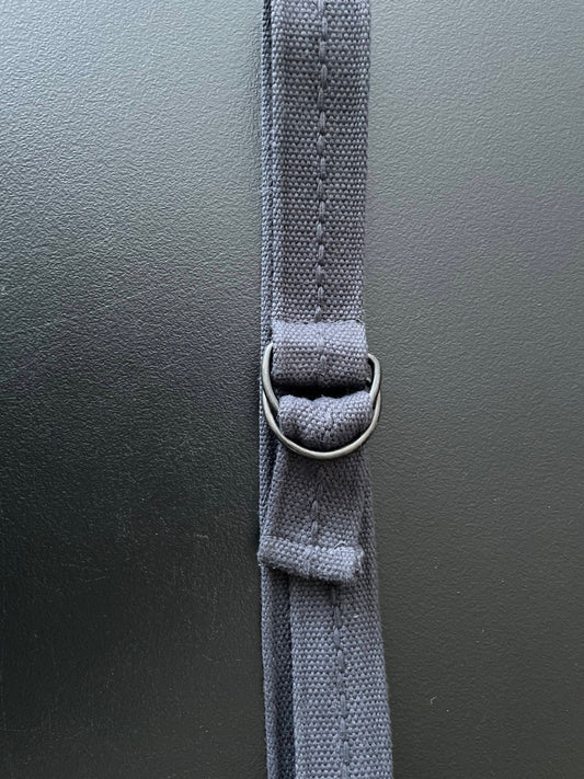 S Womens Belt, Gray Canvas