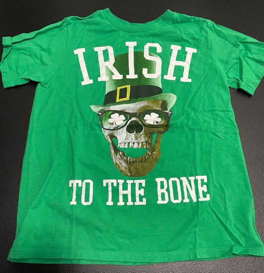 7/8 Boys T Shirt, St Paddy’s Day Skull