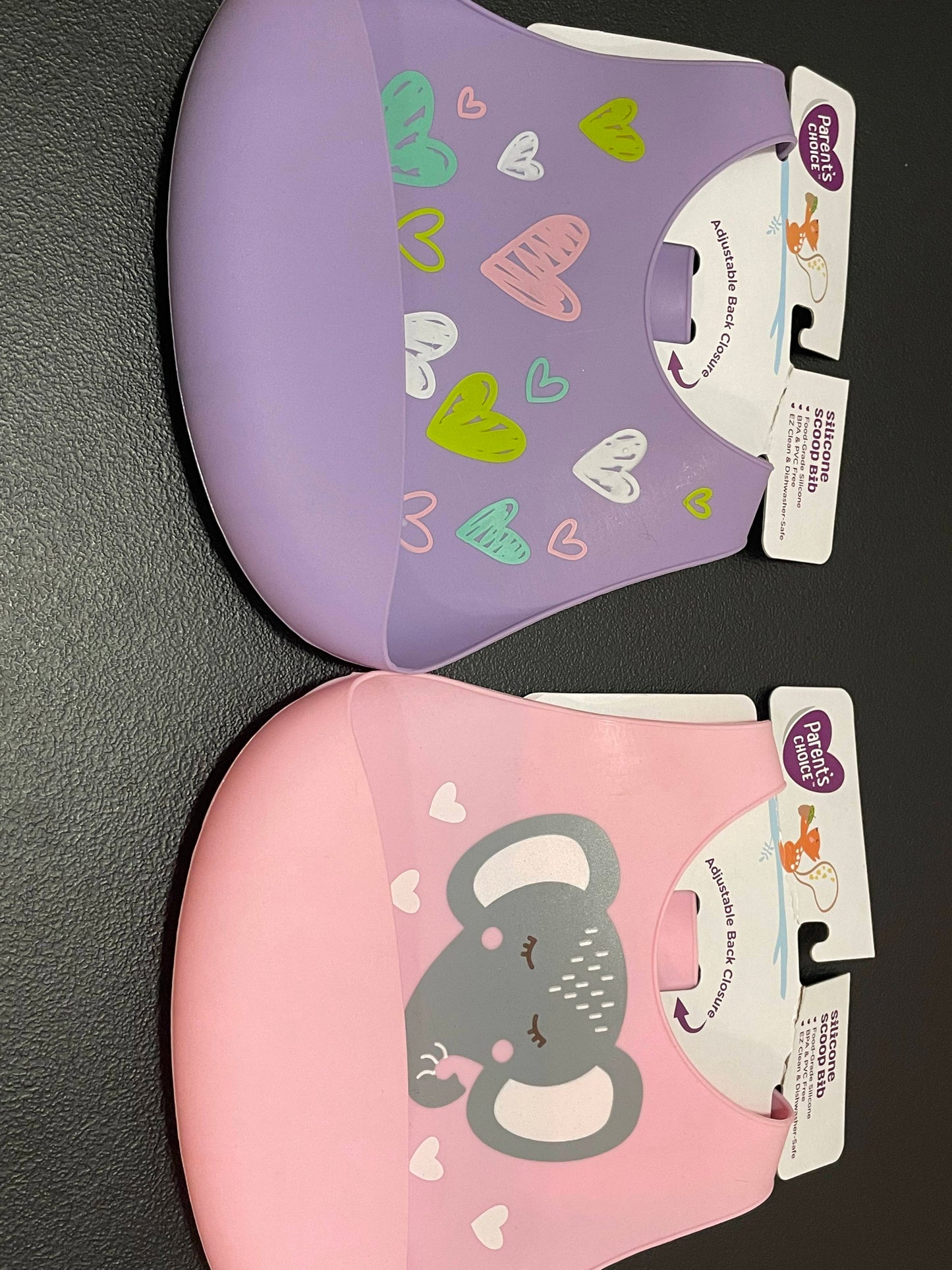 Silicone Scoop Bib, Girls