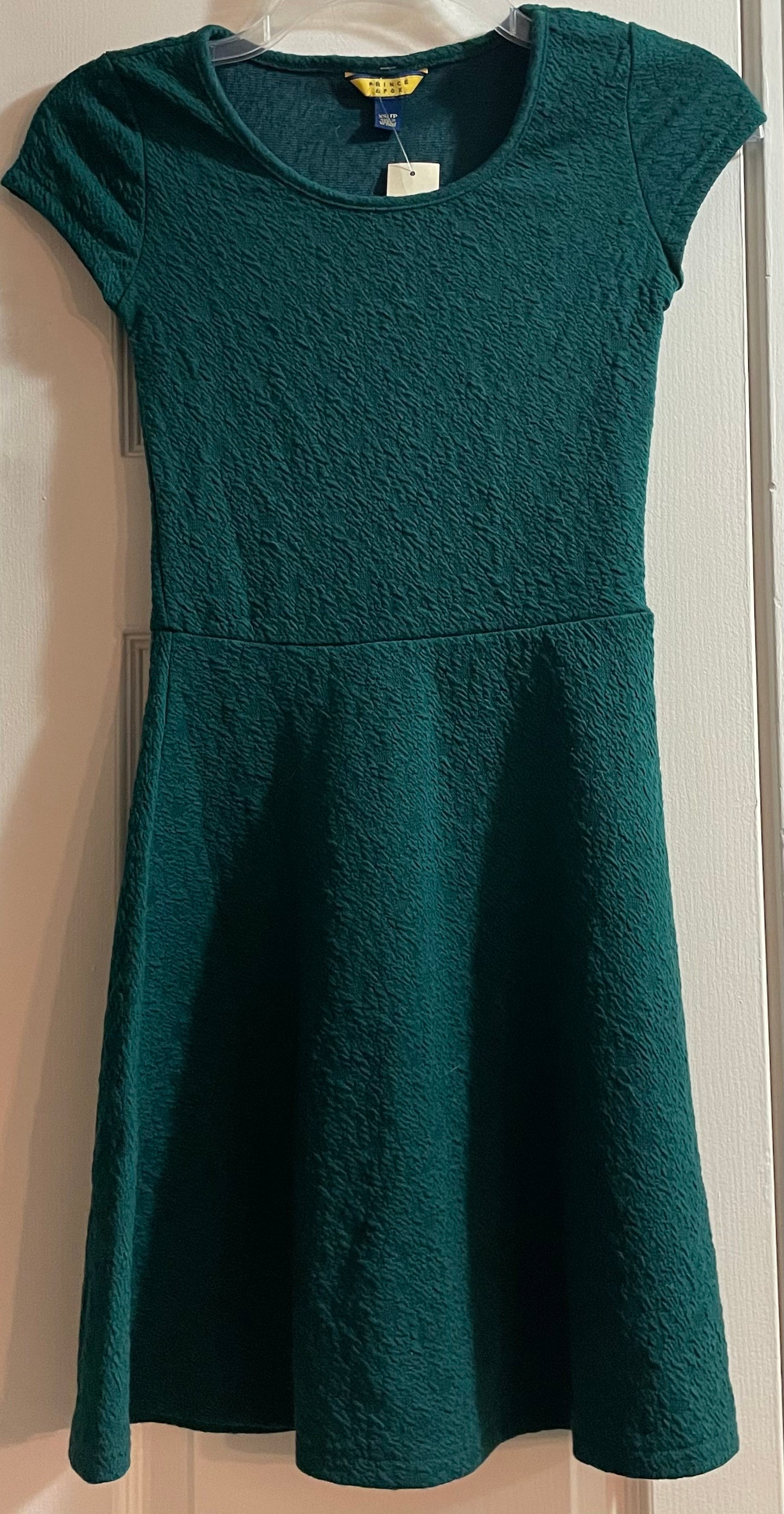 XS Womens Dress, Emerald Green