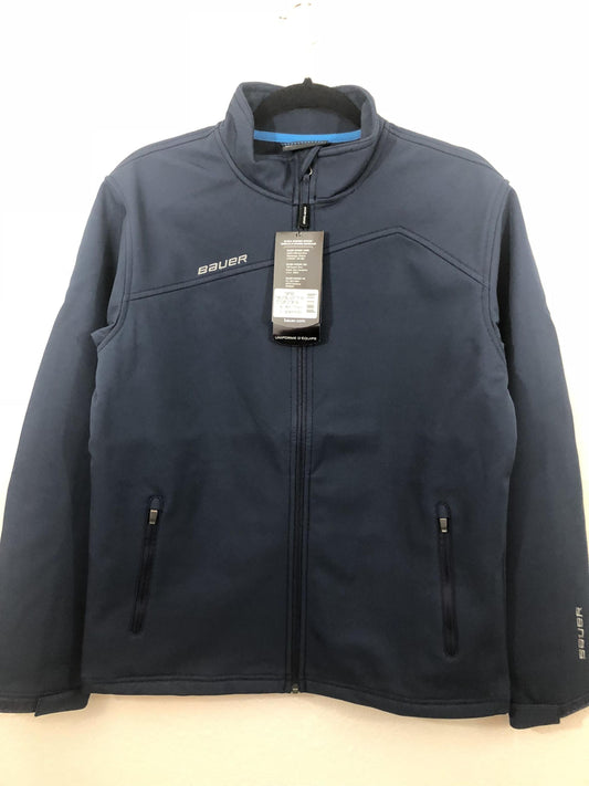 Youth M 10/12,  Bauer Spring/Fall Jacket, Navy Blue