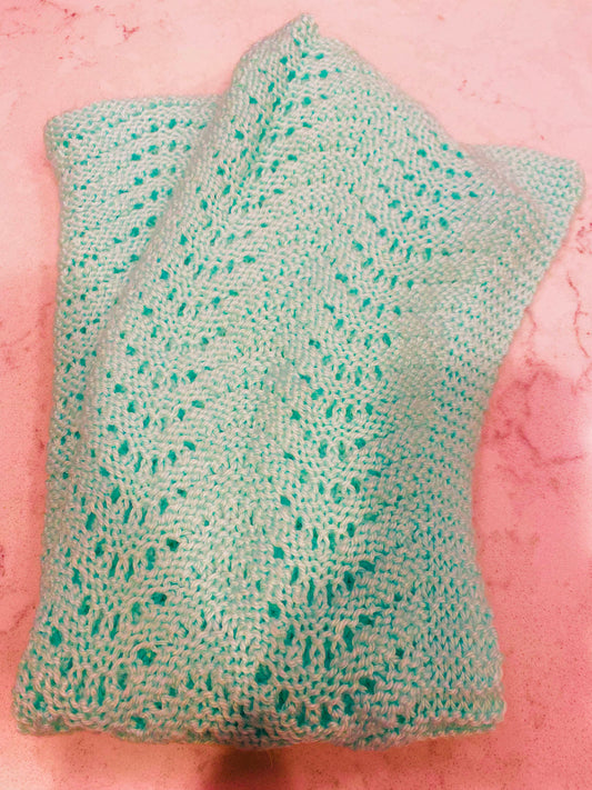 Sea foam Green Baby Blanket
