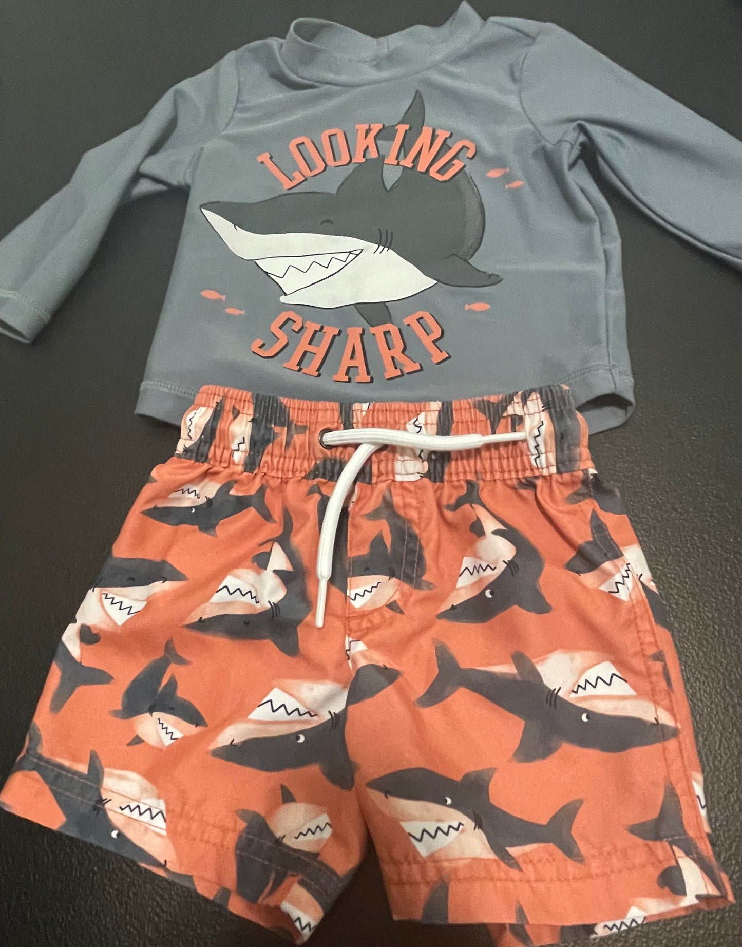 9M Boys 2pc Swim Set, Shark