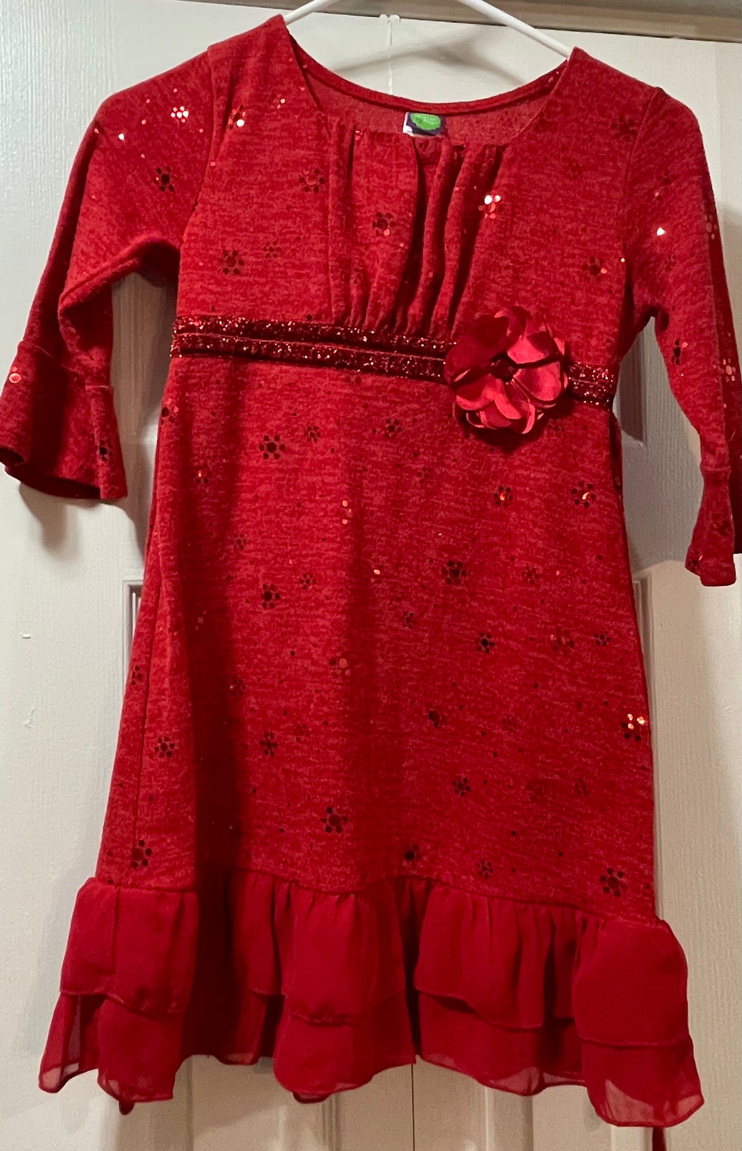 10 Girls Holiday Dress/Tunic, Red