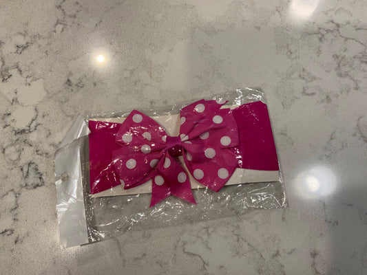 OS Girls Pink Headband/Bow