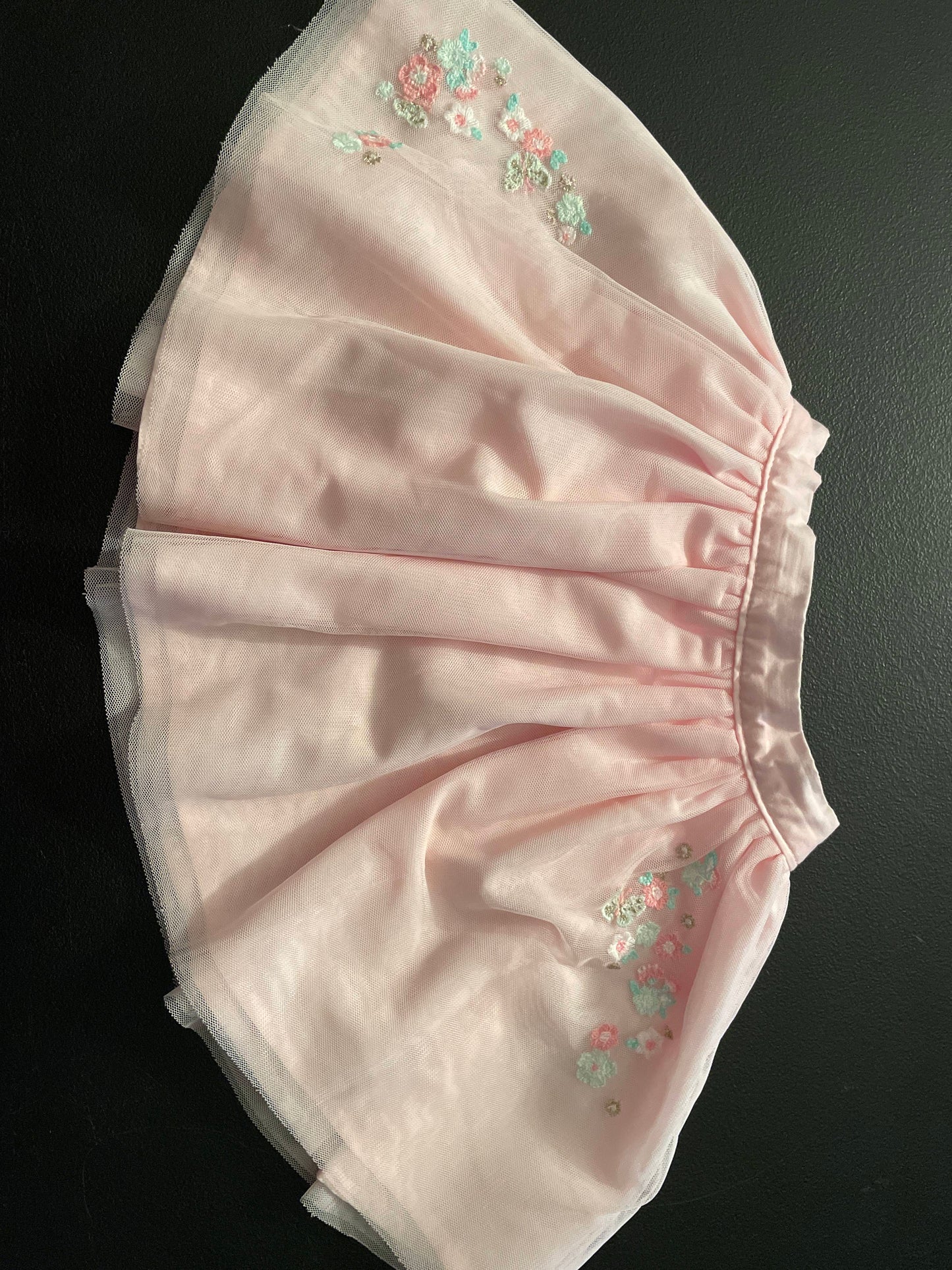 2T Girls Skirt, Light Pink, Floral