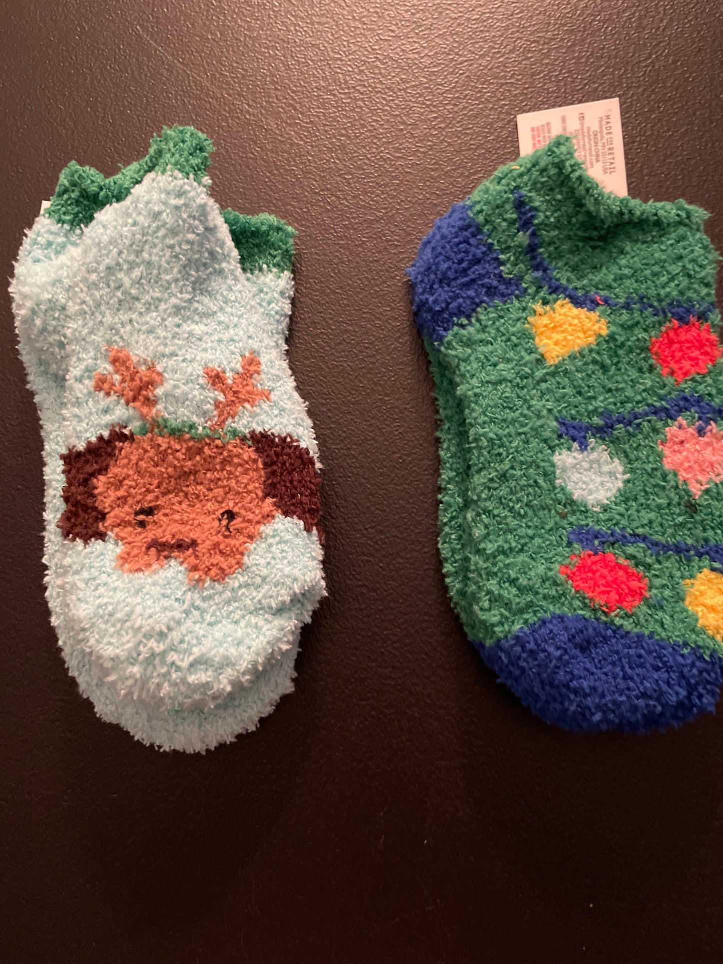 7-8.5 Kids Cozy Sock 2pk, Christmas