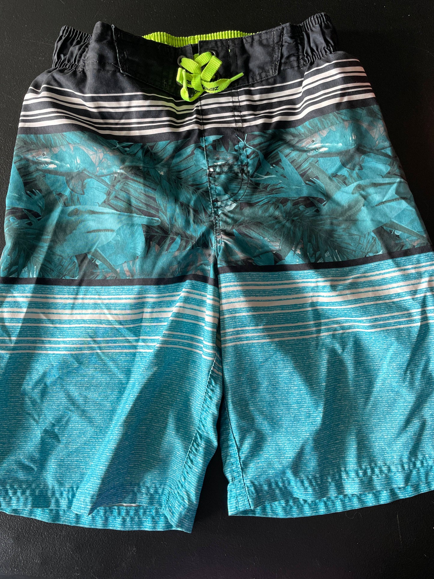 M Boys Swim Trunks, Blue, Sharks