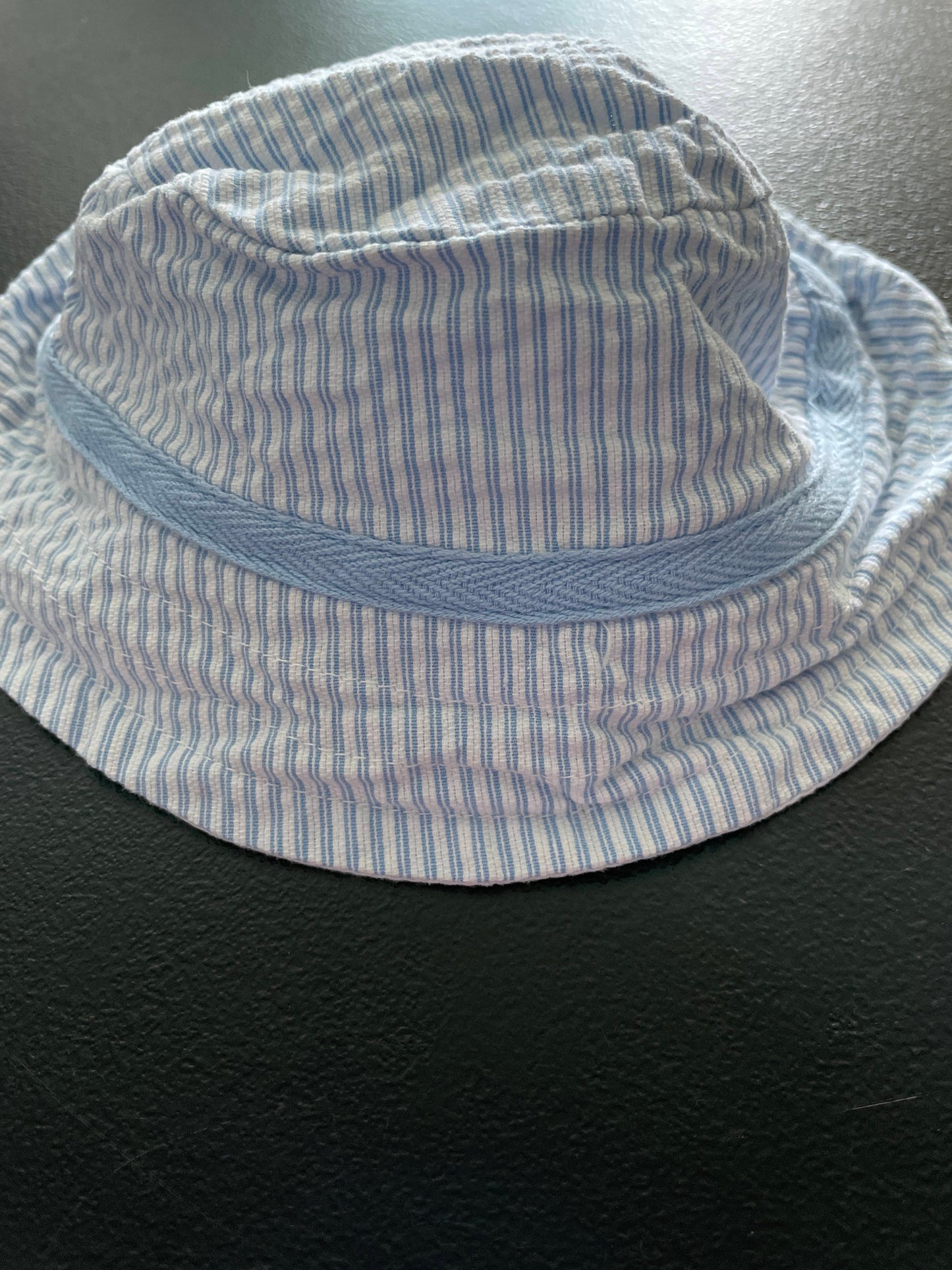 3M Infant Boys Bucket Hat, Light Blue & White Striped