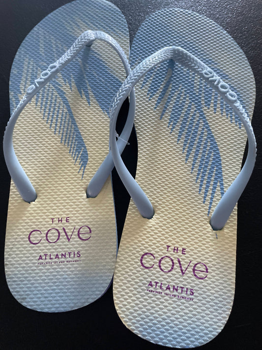 8 Womens Flip Flops, Blue, The Cove Atlantis