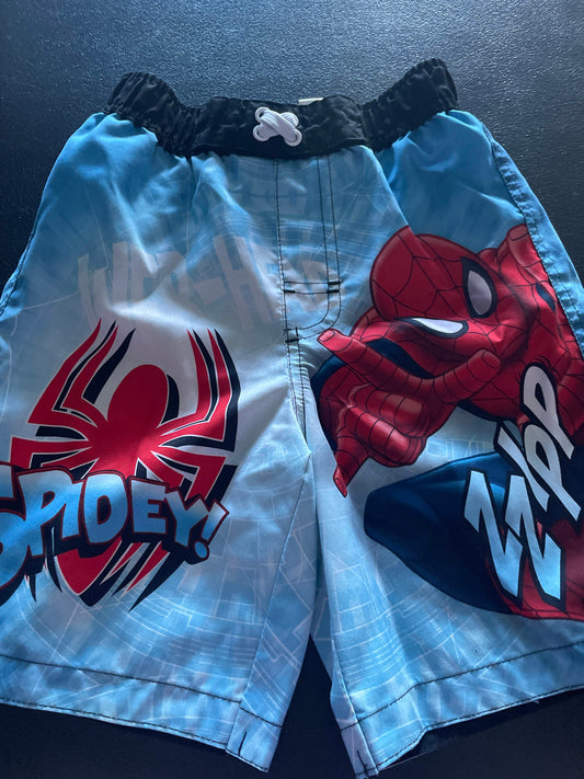 S Boys Swim Trunks, Blue, Spider-Man