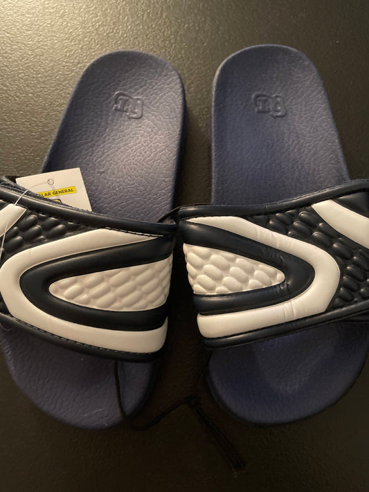S (11/12) Boys Sandals, Navy & White