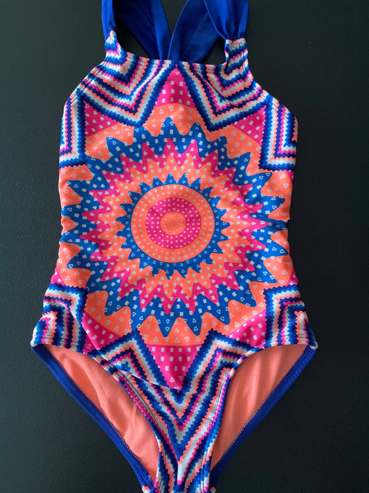 XS Girls Bathing Suit, Multicolored