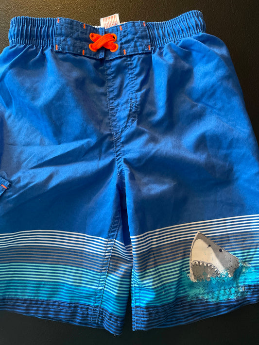 6/7 Boys Swim Trunks, Blue, Shark