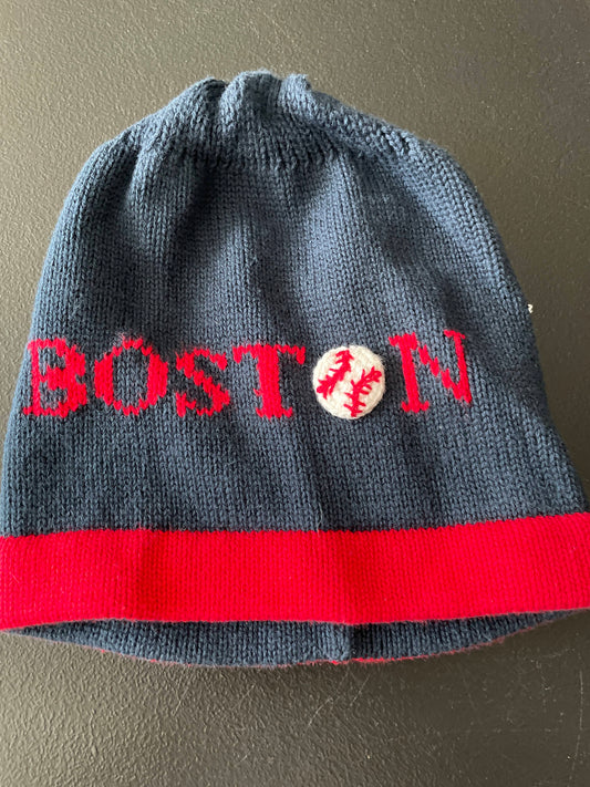 3T Beanie, Navy & Red, Boston Red Sox