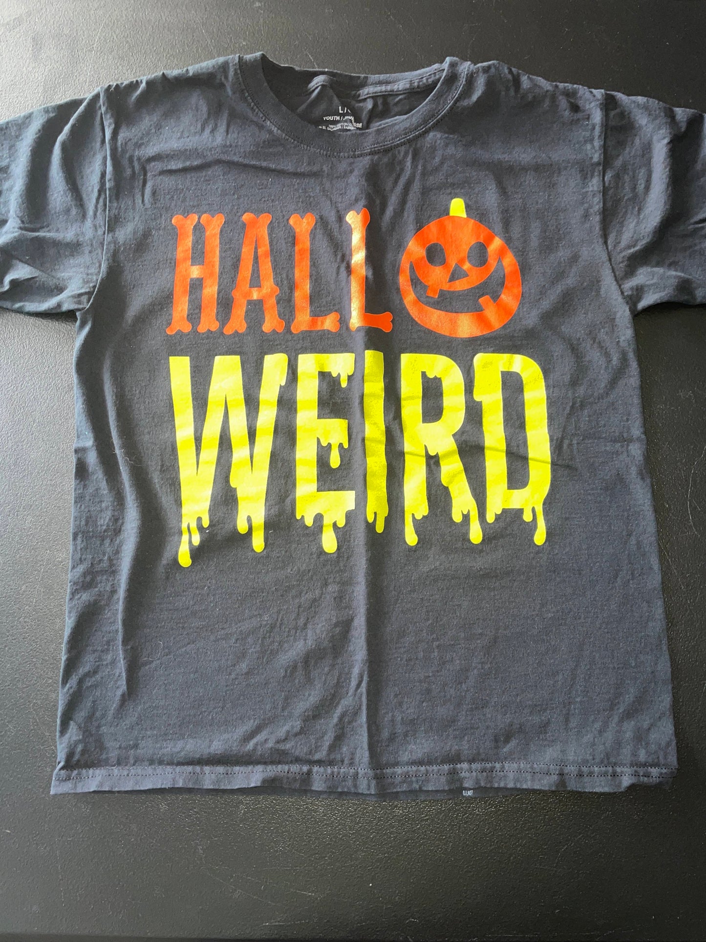 L Youth T-Shirt, Black, Halloweird