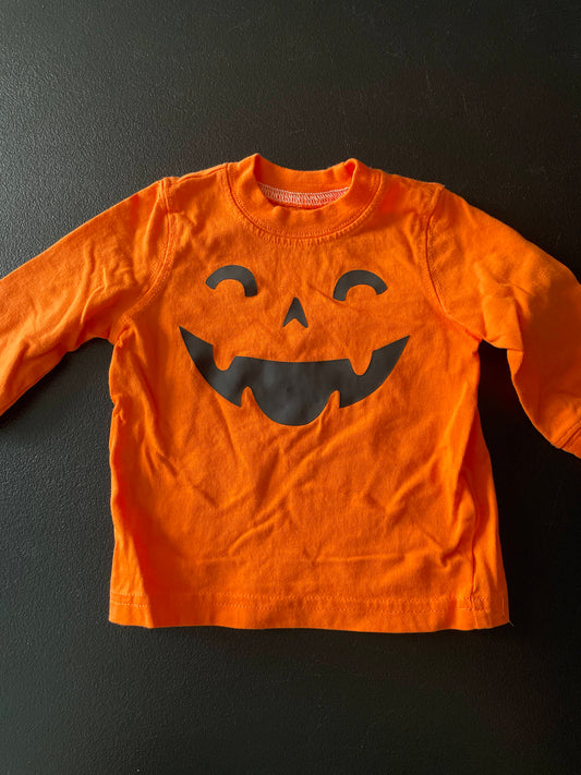 3M Boys Long Sleeve Shirt, Orange, Jack-O-Lantern