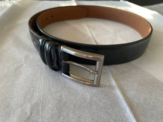 Nautica XS Mens Leather Belt, Black