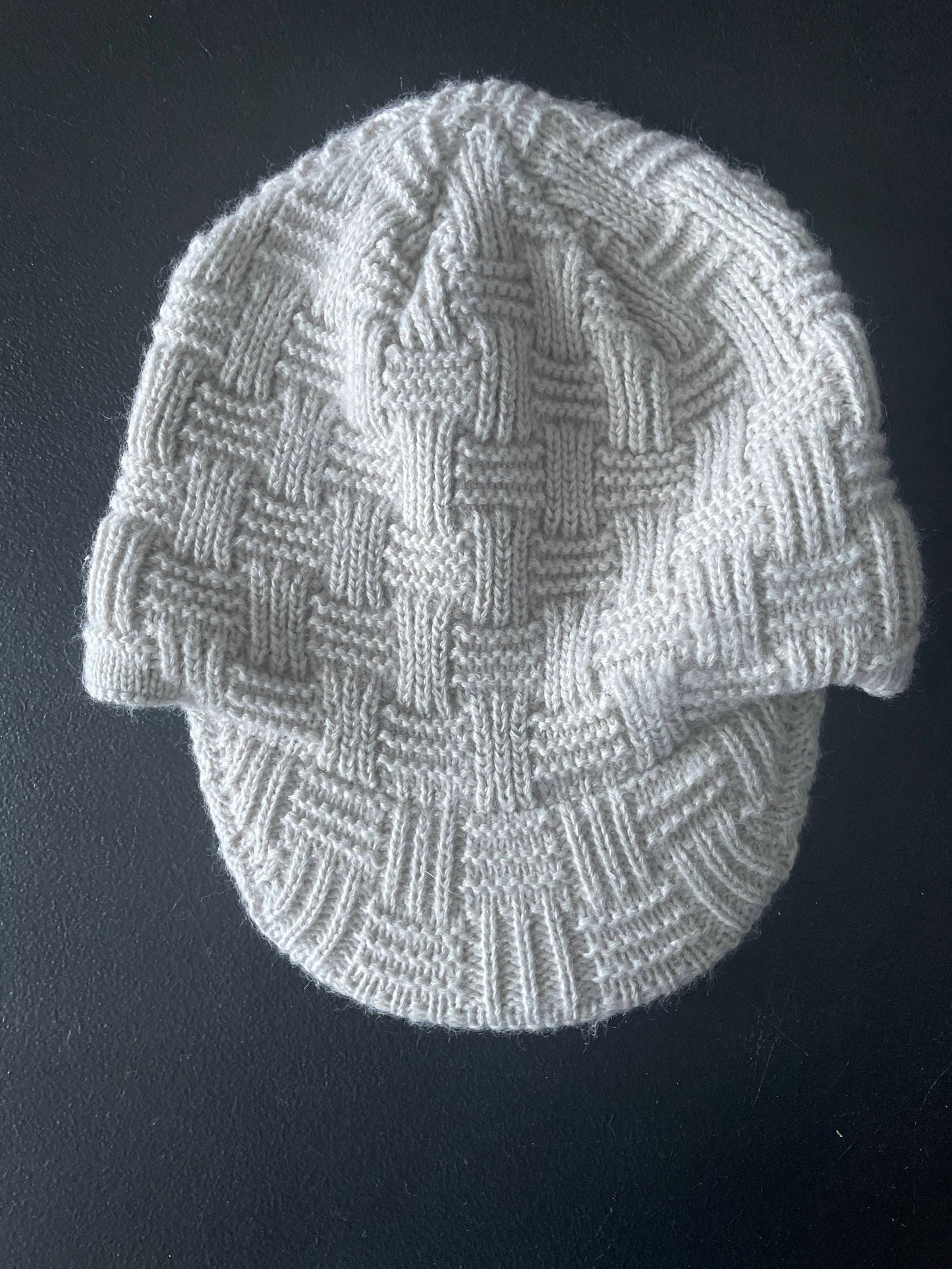 OS Girls Knit Hat, Pale Gray