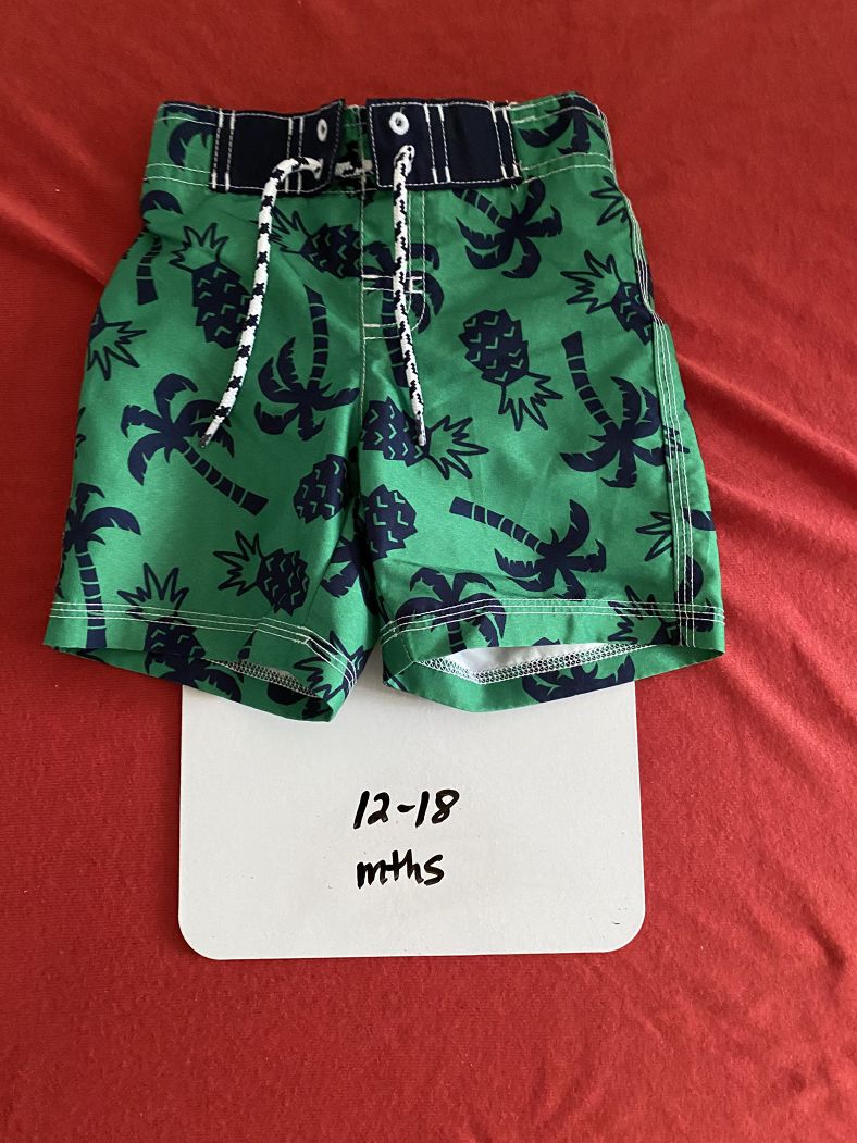 12-18 Months, Swimtrunks, Palm Trees