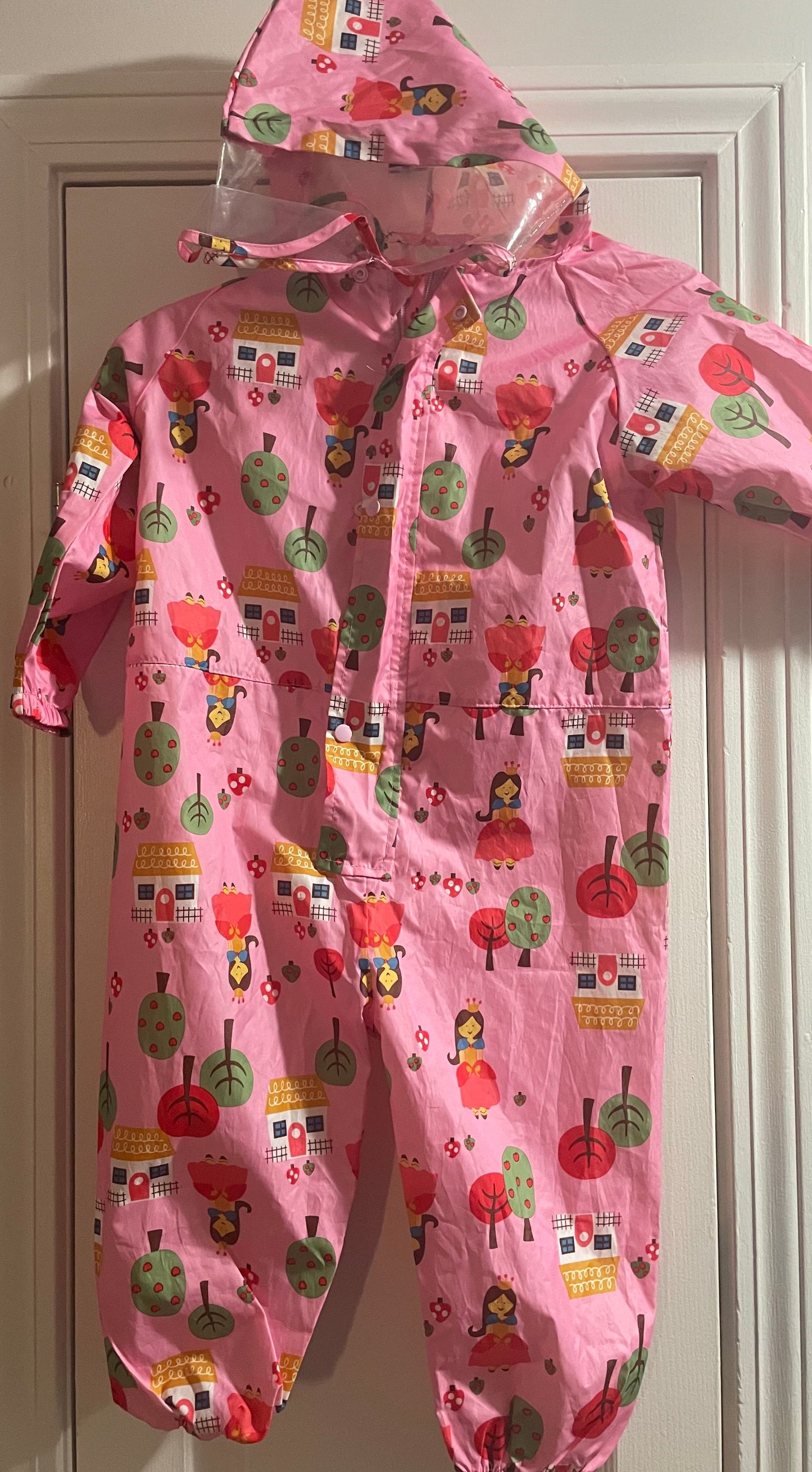 M Girls Rainsuit, Pink, Princess