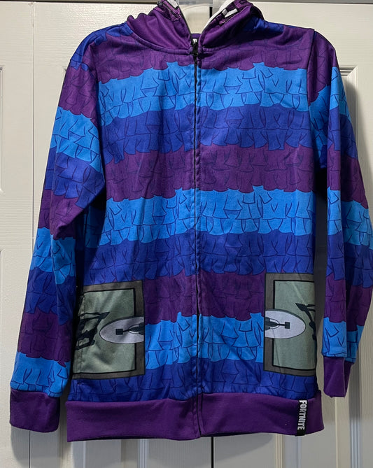 XL Kids Hoodie, Purple & Blue, Fortnite Llama