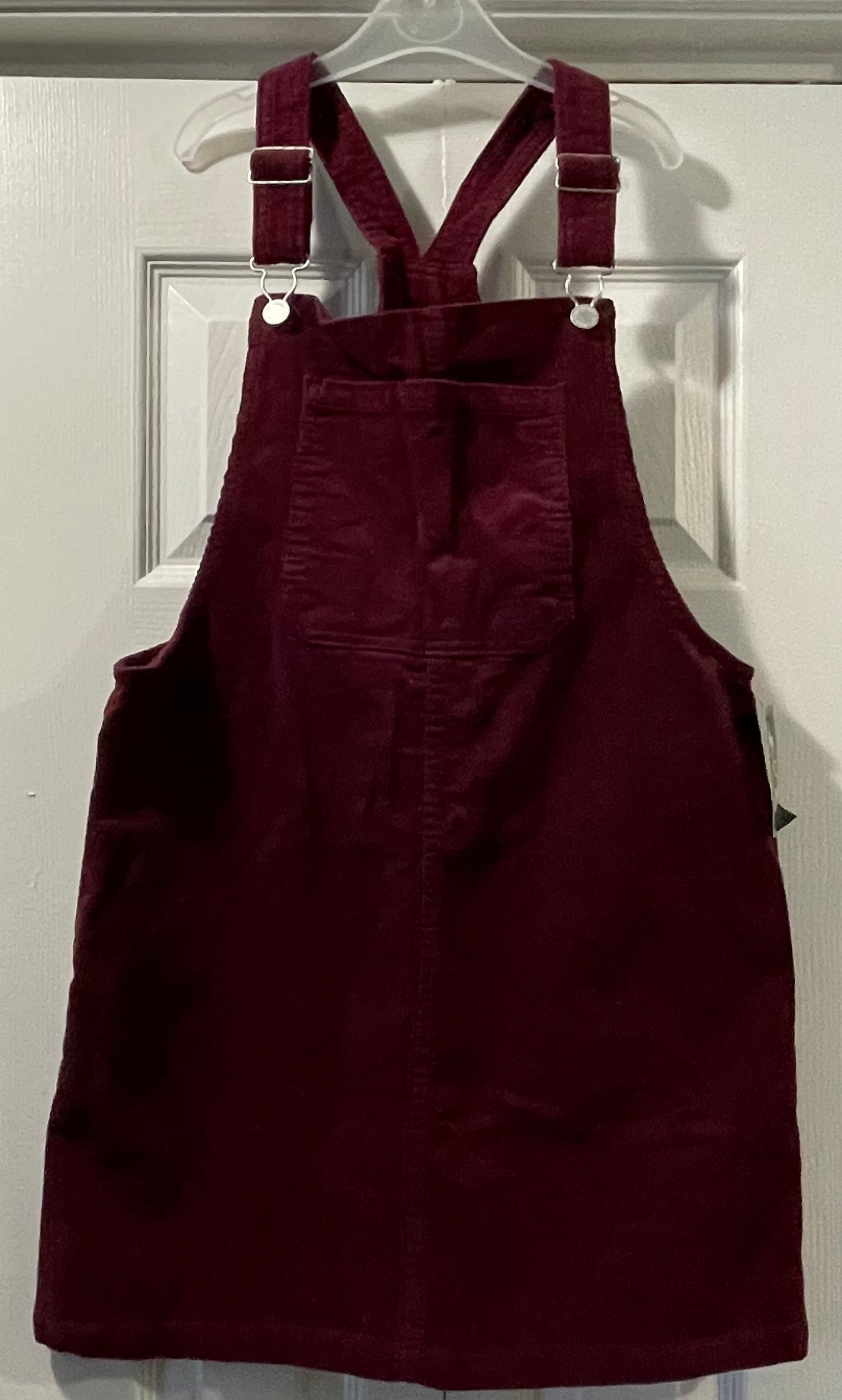 14/16 Girls Overalls Dress, Maroon