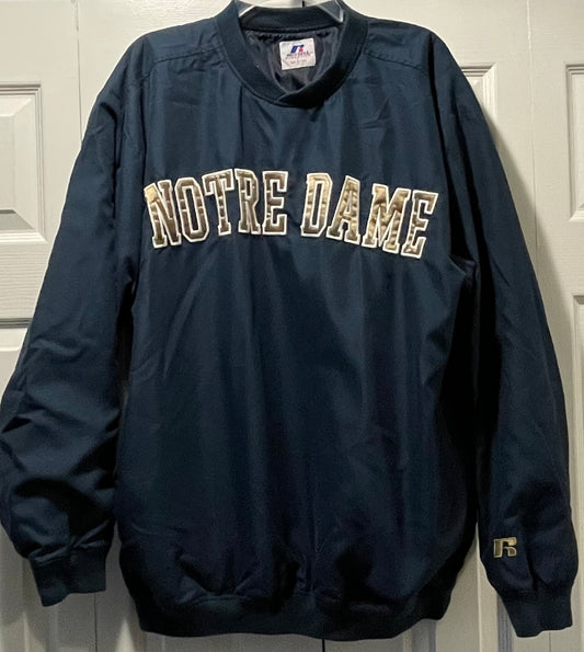 L Mens Lightweight Pullover, Navy, Notre Dame